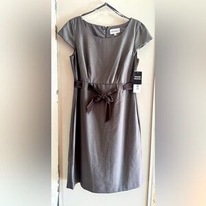 New, never worn, fully lined Taupe colored dress